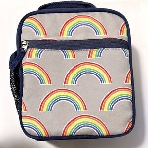 Pottery Barn Mackenzie Kids Rainbow Classic Lunch Bag - Gray and Multicolor
